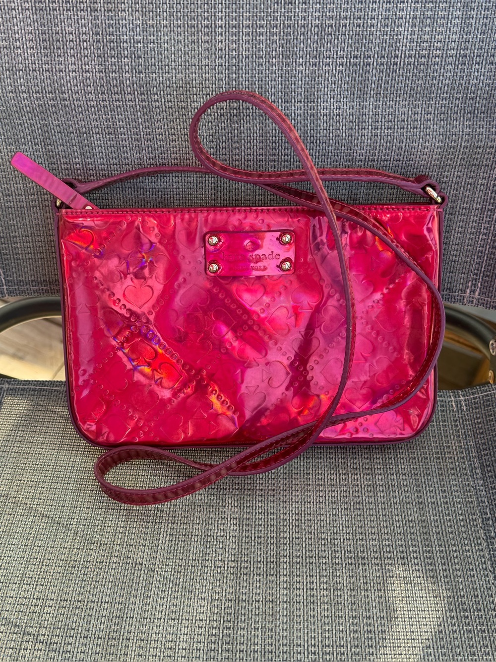 ♠️Kate Spade Pink Holographic Crossbody♠️